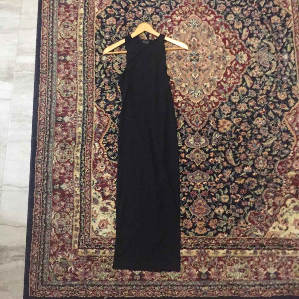 Topshop Black Midi Tight Formal Dress - 4